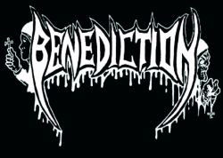 BENEDICTION Logo AUFKLEBER 14,8 cm x 10,5 cm ( 8 Stueck )