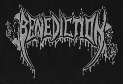 BENEDICTION Logo GEWEBTER AUFNAEHER 13,4 cm x 9,3 cm