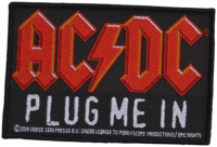 AC/DC - Plug Me In - 10,4 cm x 7 cm - Patch