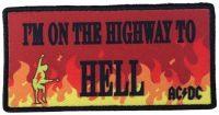 AC/DC - Highway To Hell Flames - 5,3 x 10,7 cm - Patch