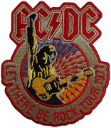 AC/DC - Let There Be Rock Tour 1977 - 10,3 x 9 cm - Patch