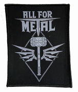 ALL FOR METAL - Hammer - 10,7 x 8,4 cm - Patch