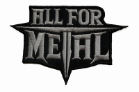 ALL FOR METAL - Logo Cut Out - 8,4 x 12,5 cm - Patch