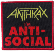 ANTHRAX - Anti-Social Printed - 7,6 x 8,1 cm - Patch