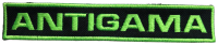 ANTIGAMA - Neon Green Logo - 2,5 x 13,9 cm - Patch