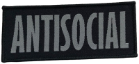ANTISOCIAL - 4,9 x 11,7 cm - Patch
