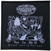 CARPATHIAN FOREST - Fuck You All !!!! Black Border - 9,4 x 9,4 cm - Patch