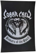 COBRA SPELL - Cobra Crew Beware Of The Spell - 29,4 x 19,7 cm - Gewebter ( ! ) Backpatch