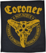 CORONER - Round Logo - 10,3 cm x 12,4 cm - Patch