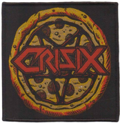 CRISIX - Pizza Pentagram Logo - 9,3 cm x 10 cm - Patch