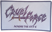 CRUEL FORCE - Across The Styx Logo White - 10,9 cm x 6,6 cm - Patch