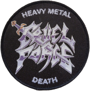 CRUEL FORCE - Heavy Metal Death Black - 9 cm - Patch