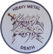 CRUEL FORCE - Heavy Metal Death White - 9 cm - Patch