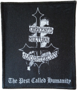 DARKENED NOCTURN SLAUGHTERCULT - The Pest Called Humanity - 8,6 cm x 10 cm - Patch