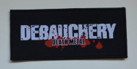DEBAUCHERY - Logo - 14,2 cm x 6,3 cm - Patch