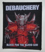 DEBAUCHERY - Blood For The Blood God - 10,8 cm x 9,1 cm - Patch