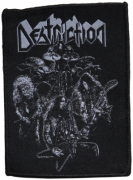 DESTRUCTION - Born To Thrash Band White - 7,2 cm x 10,4 cm - Patch