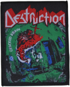 DESTRUCTION - Cracked Brain - 9,7 cm x 11,7 cm - Patch