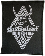 DISBELIEF - Karma - 10,1 x 8,2 cm - Patch