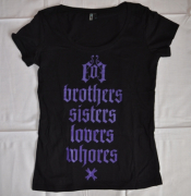 END OF GREEN Brothers Sisters Lovers Whores Girlieshirt XS (o367)