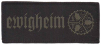 EWIGHEIM - Graues Kaeferrad - 10 cm x 4,4 cm - Patch