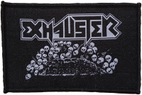 EXHAUSTER - Skull Logo - 6,2 cm x 9,4 cm - Patch
