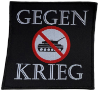GEGEN KRIEG - 9,9 x 10,1 cm - Patch