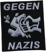 GEGEN NAZIS - 8,7 cm x 10 cm - Patch