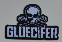 GLUECIFER - Skull Logo Cut-Out - 9,2 cm x 6,5 cm - Patch