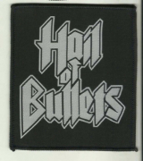 HAIL OF BULLETS Logo Gewebter Aufnaeher 11 cm x 9,5 cm (o266a)