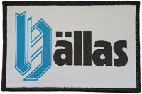 HALLAS - Black n Blue Logo - 6,8 cm x 10,2 cm - Patch