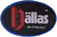 HALLAS - Isle Of Wisdom - 6,3 cm x 9,8 cm - Patch