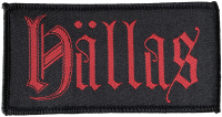 HALLAS - Red Logo - 4,9 cm x 9,8 cm - Patch