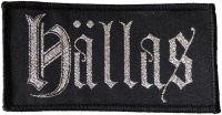 HÄLLAS - Silver Logo - 5 cm x 9,6 cm - Patch