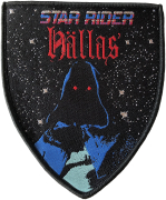 HÄLLAS - Star Rider Shield - 10,3 cm x 8,7 cm - Patch