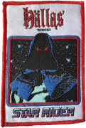 HÄLLAS - Star Rider / White-Patch - 9,5 cm x 6,3 cm - Patch