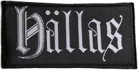 HALLAS - White Logo - 4,9 cm x 9,6 cm - Patch