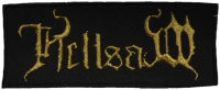 HELLSAW - Gold Logo - 10,5 cm x 4,5 cm - Patch