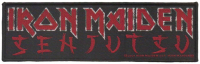 IRON MAIDEN - Senjutsu Logo - 17,2 cm x 5,2 cm - Patch