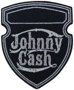 JOHNNY CASH - Metallic Shield - 9,1 x 7,5 cm - Patch