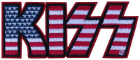 KISS - American Flag Logo - 4 x 9,7 cm - Patch