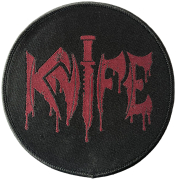 KNIFE - Logo Round - 9,8 cm - Patch
