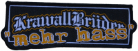 KRAWALLBRUEDER - Logo mehr Hass - 12,5 cm x 5 cm - Patch