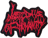 LAST DAYS OF HUMANITY - Red-Logo - 7,3 cm x 9,7 cm - Patch