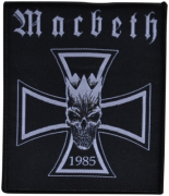 MACBETH - 1985-Kreuz - 8,7 cm x 10,2 cm - Patch