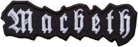 MACBETH - Cut Out Logo - 10 cm x 3,3 cm - Patch