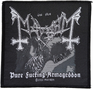 MAYHEM - Pure Fucking Armageddon - 9,7 cm x 9,9 cm - Patch