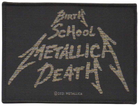 METALLICA - Birth, School, Metallica, Death - 10,2 cm x 7,5 cm - Patch