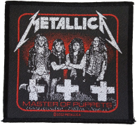 METALLICA - Master Of Puppets Band - 9,4 cm x 10 cm - Patch