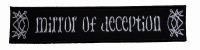 MIRROR OF DECEPTION - Logo - 3,7 x 17,7 cm - Patch